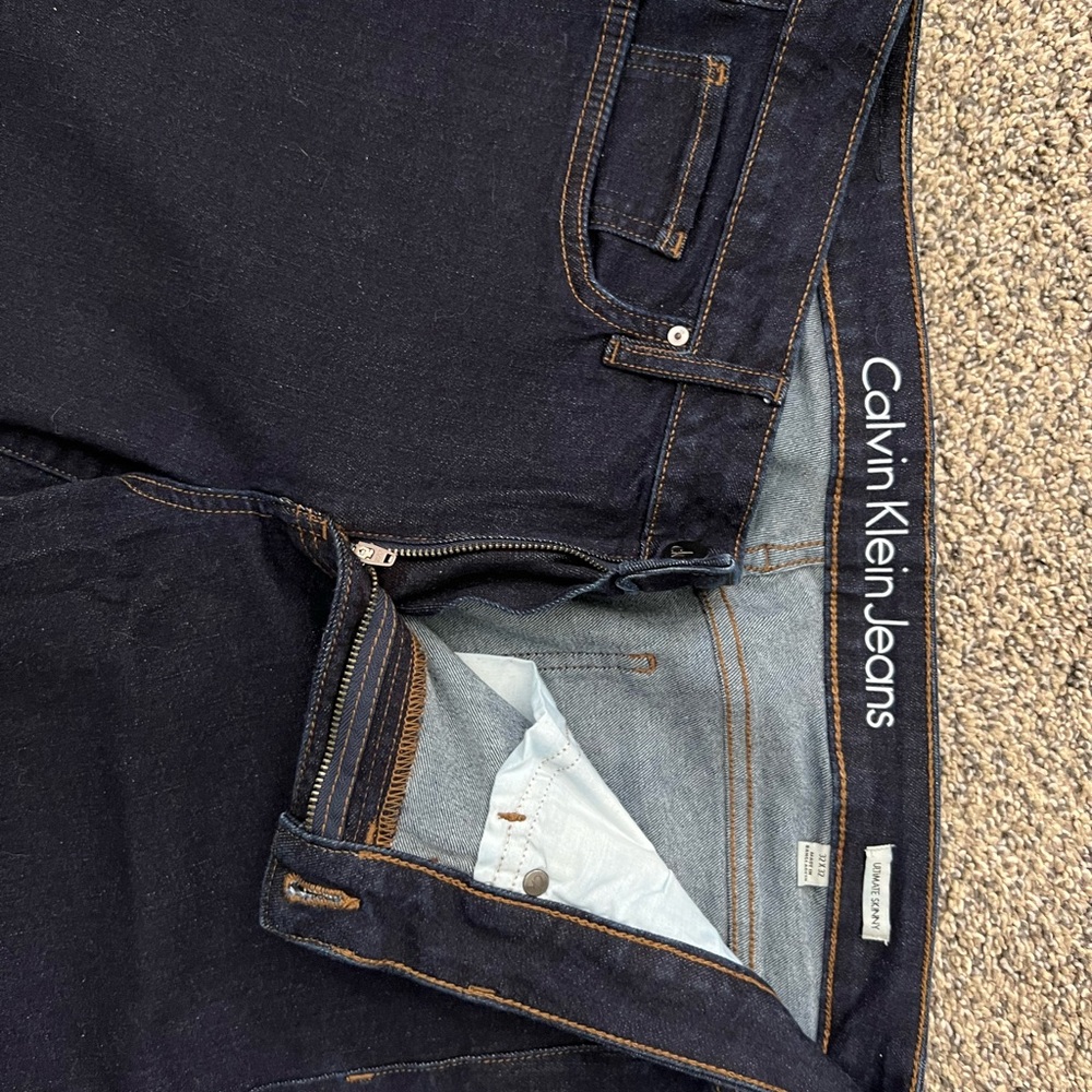 Calvin Klein Men's Dark Blue Jeans